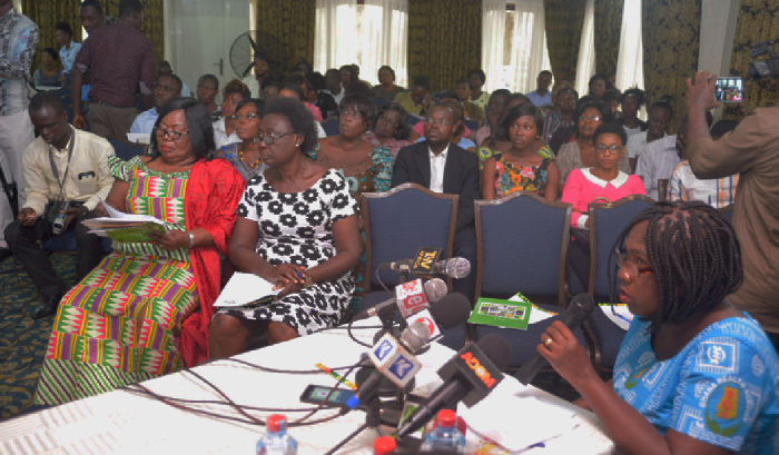 Mrs Eunice Sackey (right) making a presentation at the 2016 world breastfeeding week celebration Picture: Emmanuel Quaye Mrs Eunice Sackey (right) making a presentation at the 2016 world breastfeeding week celebration Picture: Emmanuel Quaye